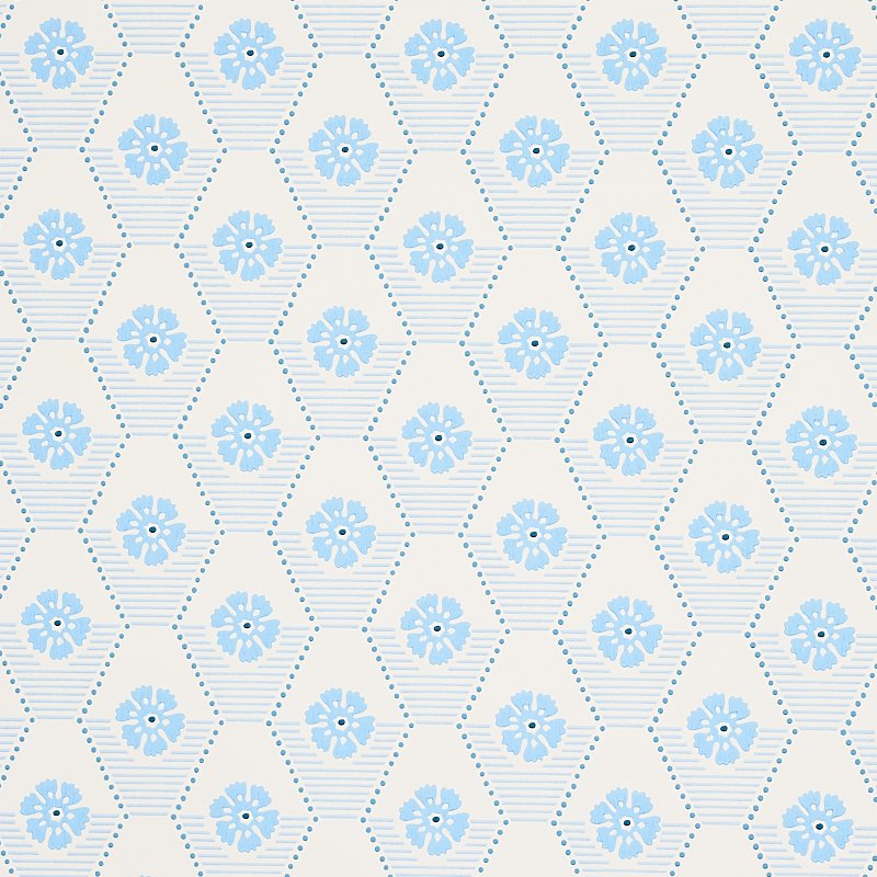 5013161.jpg HIVE BLOOM BLUES Wallcovering by Schumacher - Image 1