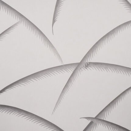 DECO PALMS CHARCOAL Wallcovering by Schumacher Rhythm In Motion Wallpaper SCH-5013301