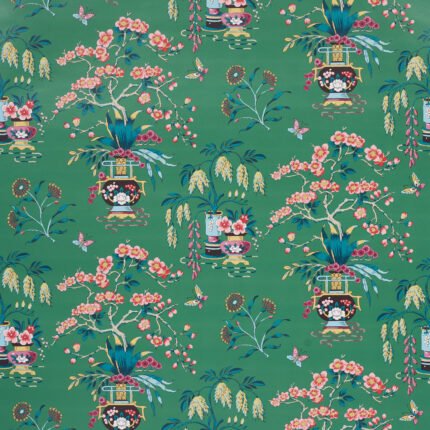 MING VASE JADE Wallcovering by Schumacher