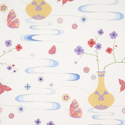 FANTASIA FORMOSA IVORY Wallcovering by Schumacher