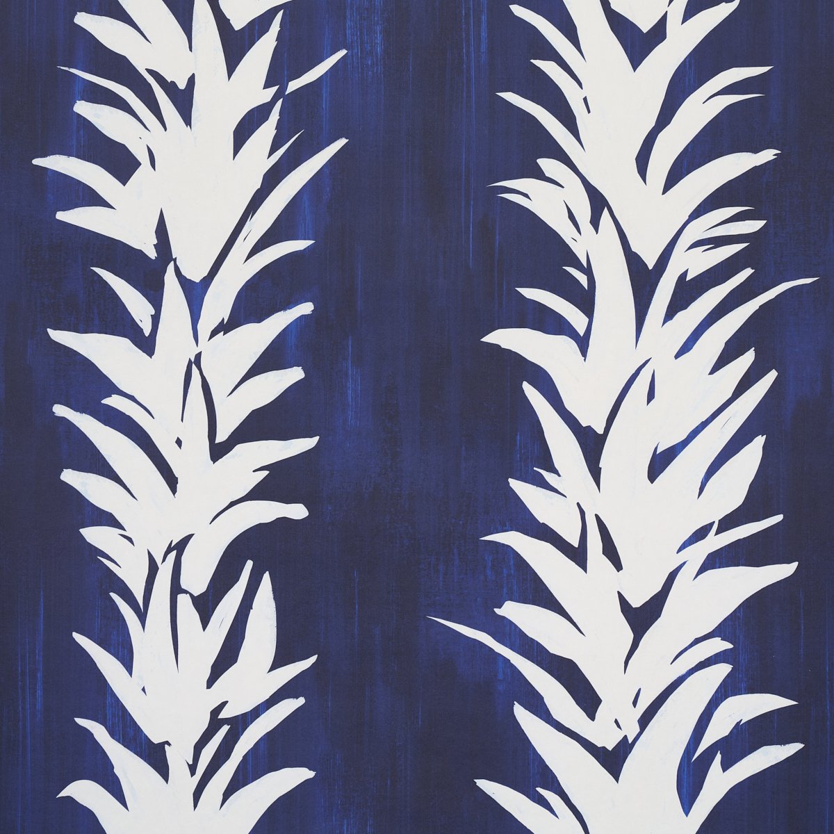 5013661.jpg WHITE LOTUS COBALT Wallcovering by Schumacher - Image 1