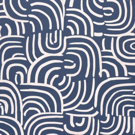 NEW BEAT DARK BLUE Wallcovering by Schumacher