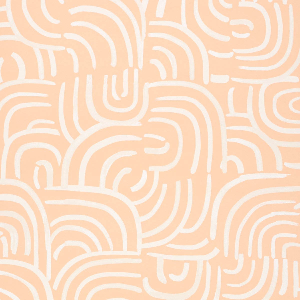NEW BEAT LIGHT PEACH Wallcovering by Schumacher Light Peach