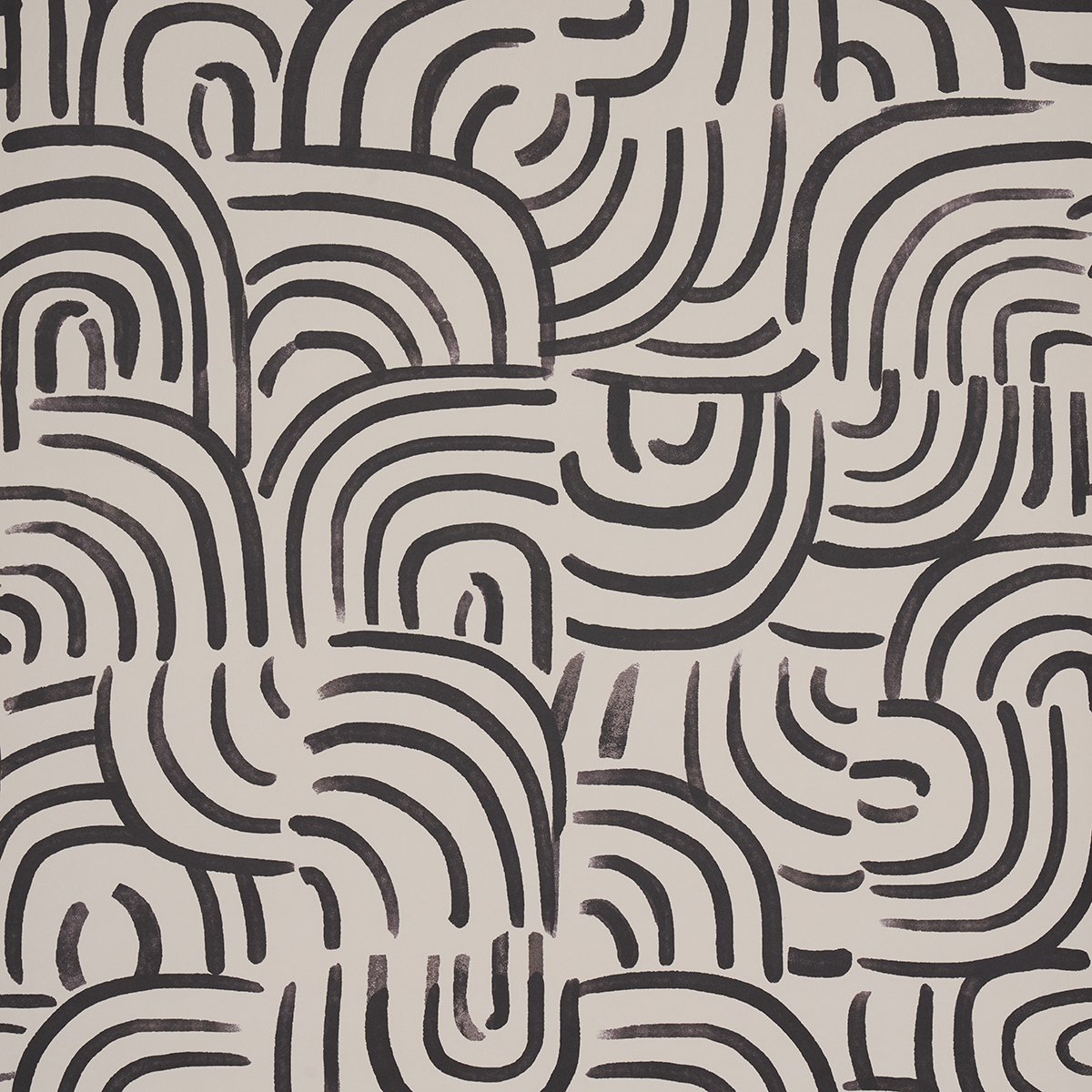 NEW BEAT CARBON Wallcovering by Schumacher Carbon