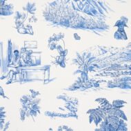 BLUE ON IVORY