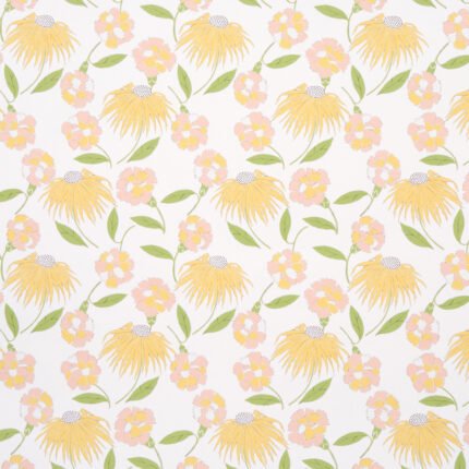BOUQUET TOSS PINK LEMONADE Wallcovering by Schumacher