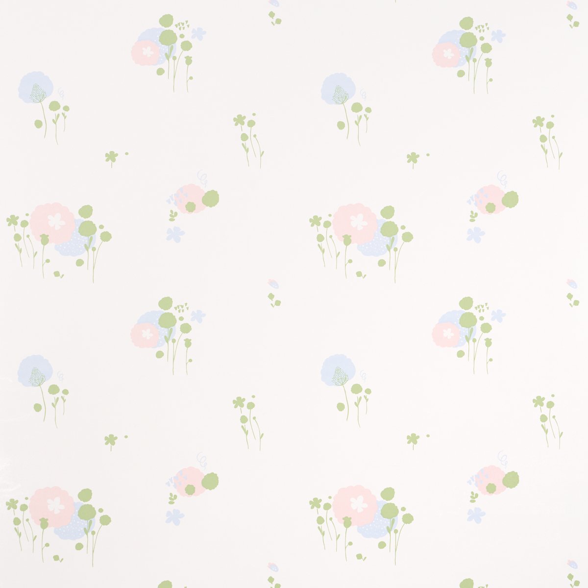 POM POM FOREST IVORY Wallcovering by Schumacher Ivory