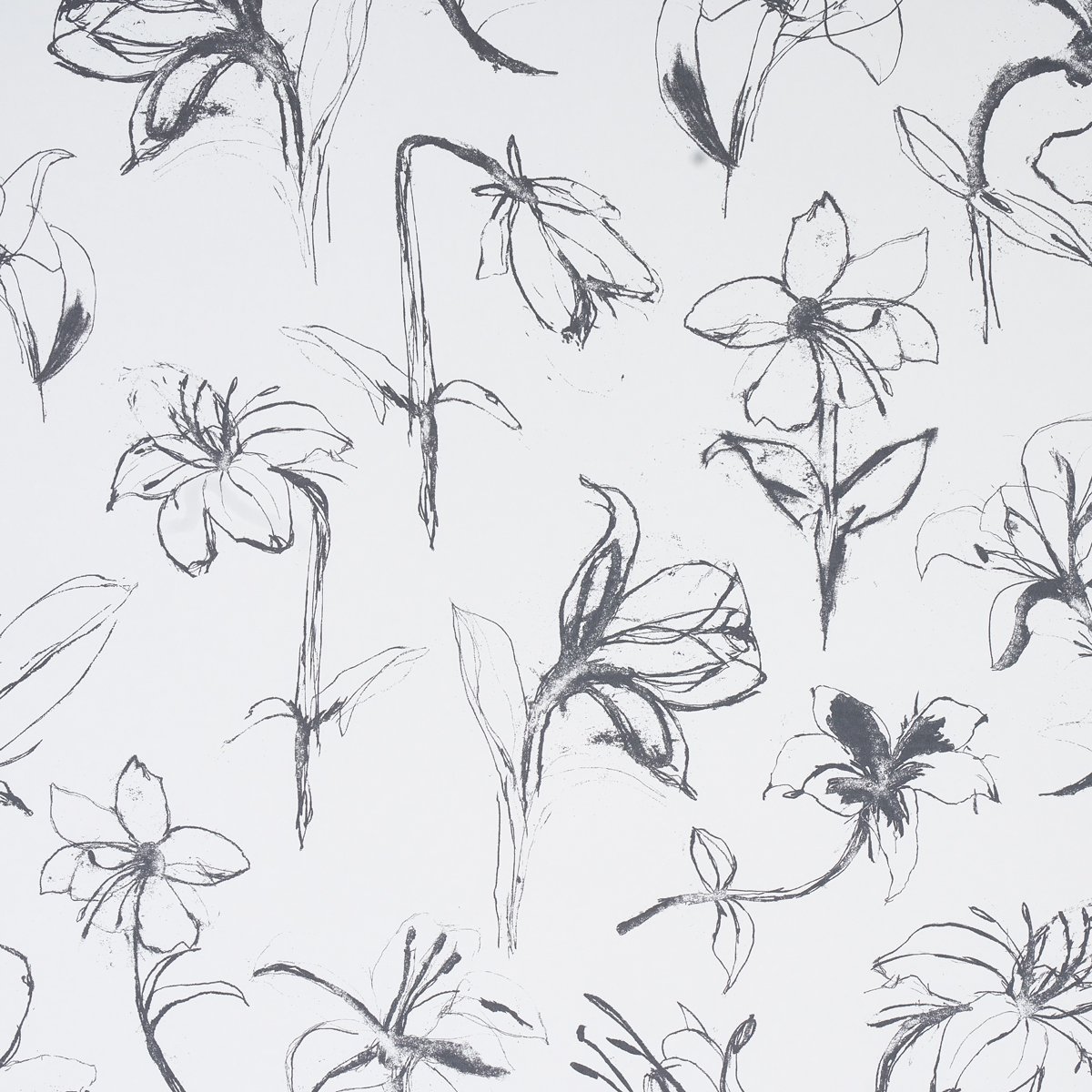 CLOSE YOUR EYES AND REMEMBER SLATE Wallcovering by Schumacher Slate