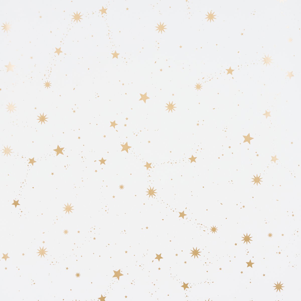 SCATTERED STARS IVORY Wallcovering by Schumacher Ivory