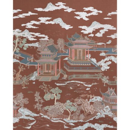 COROMANDEL PANEL SET CINNABAR Panel Set by Schumacher Panels Collection Wallpaper SCH-5014161