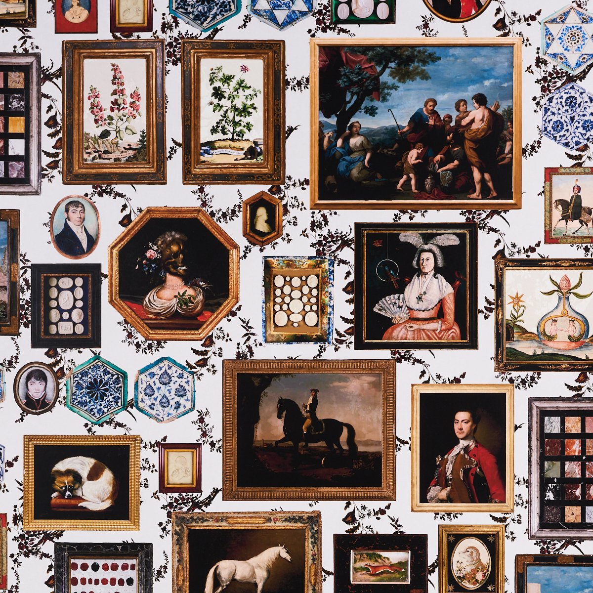 LE GRAND TOUR FLORAL Wallcovering by Schumacher Floral