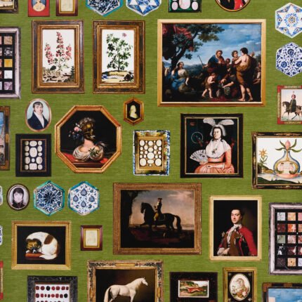 LE GRAND TOUR ENGLISH GREEN Wallcovering by Schumacher
