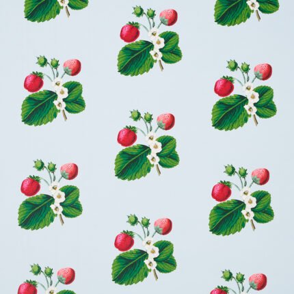 STRAWBERRY HILL BLUE Wallcovering by Schumacher