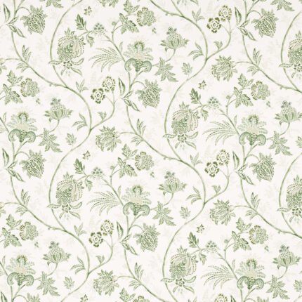 CHINOISERIE VINE LEAF GREEN Wallcovering by Schumacher Mark D. Sikes Wallpaper SCH-5014351