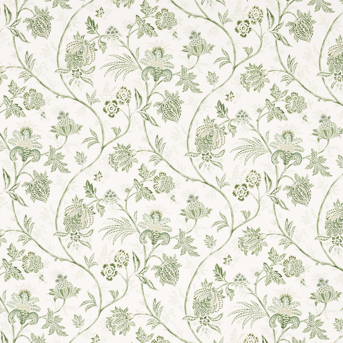 5014351.jpg CHINOISERIE VINE LEAF GREEN Wallcovering by Schumacher Mark D. Sikes Wallpaper SCH-5014351