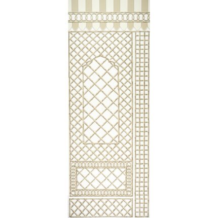BAMBOO TRELLIS PANEL B NEUTRAL Wall Mural Panel by Schumacher