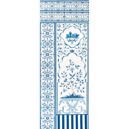 MUGHAL GARDEN PANEL B BLUE Wall Mural Panel by Schumacher