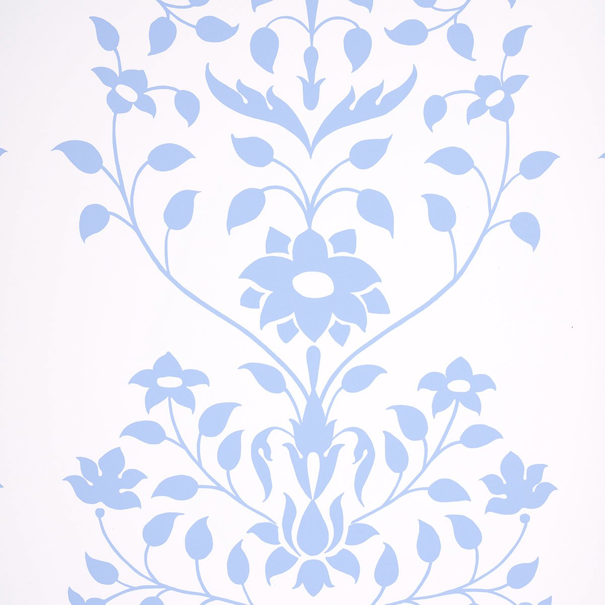 5014460.jpg JAIPUR MUGHAL FLOWER BLUE Wallpaper by Schumacher - Image 1
