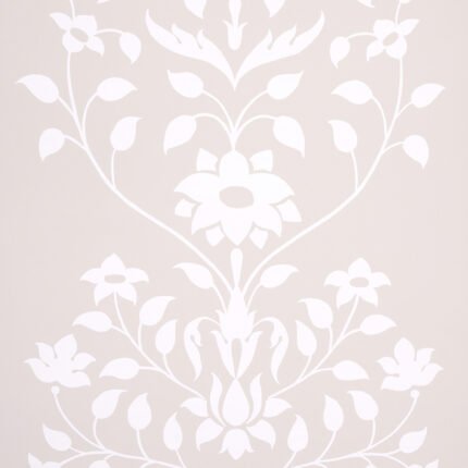 JAIPUR MUGHAL FLOWER NEUTRAL Wallpaper by Schumacher