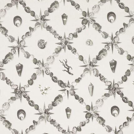 GROTTO TREILLAGE GRISAILLE Wallcovering by Schumacher