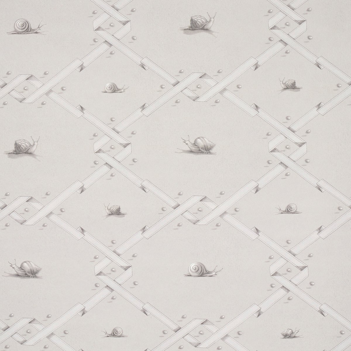 OUVREZ MOI GREY Wallcovering by Schumacher Grey