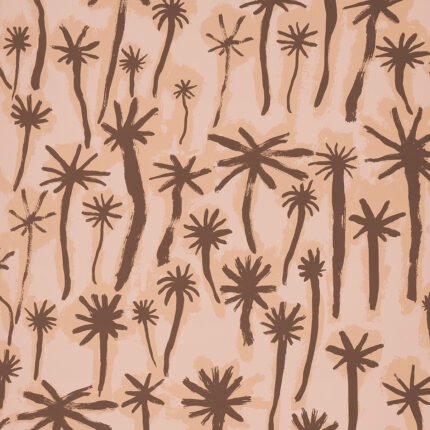 PALMITAS CORAL Wallpaper by Schumacher