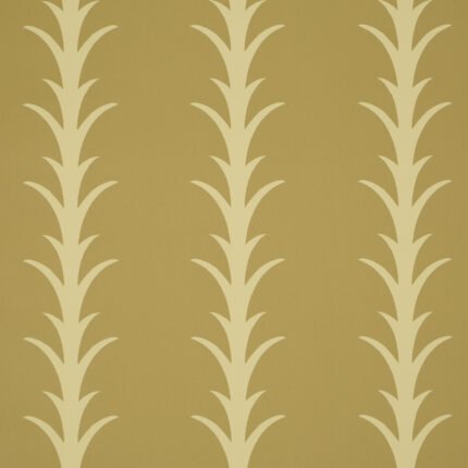 ACANTHUS STRIPE ANIS ON CHARTREUSE Wallpaper by Schumacher