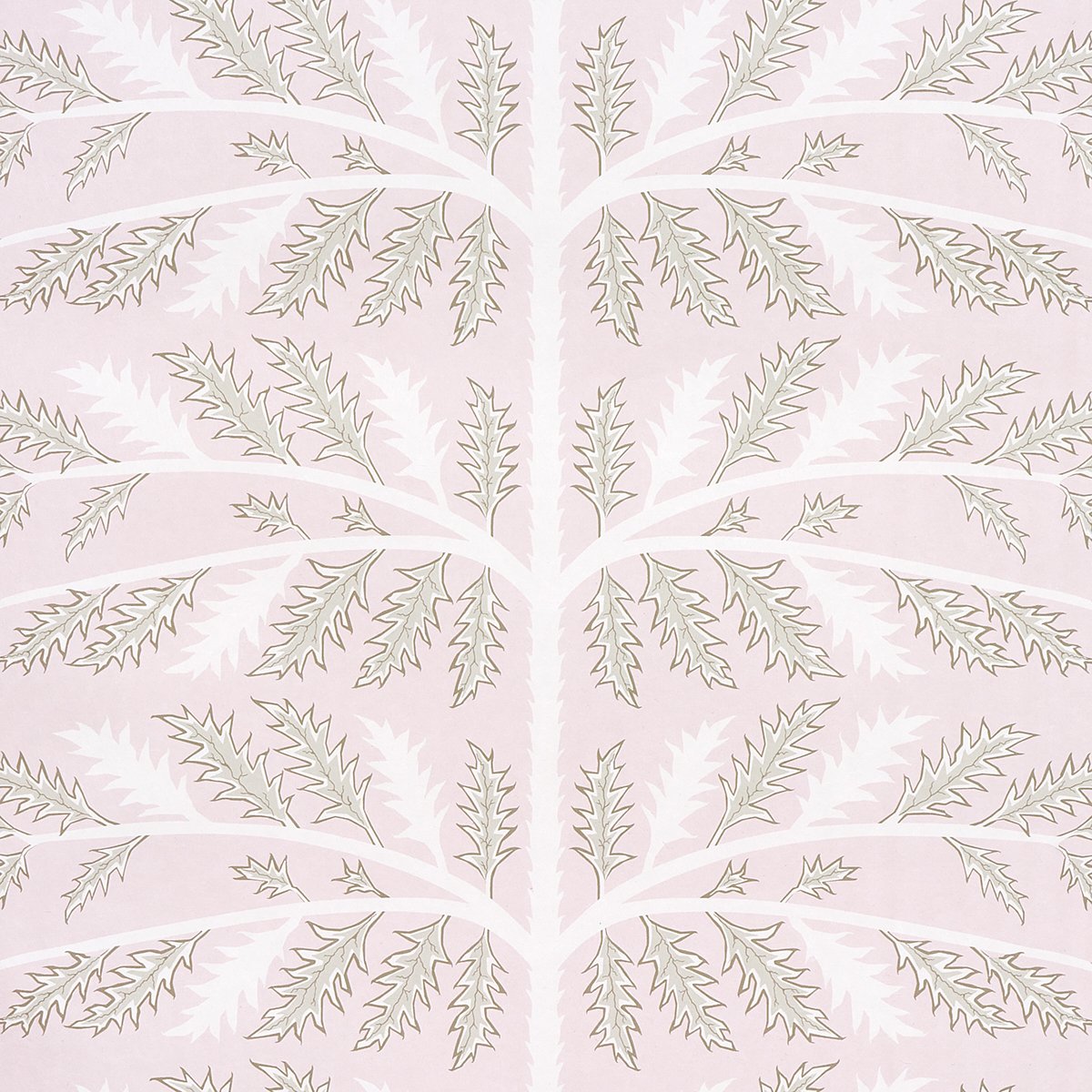 Thistle ROSE Wallcovering by Schumacher Rose