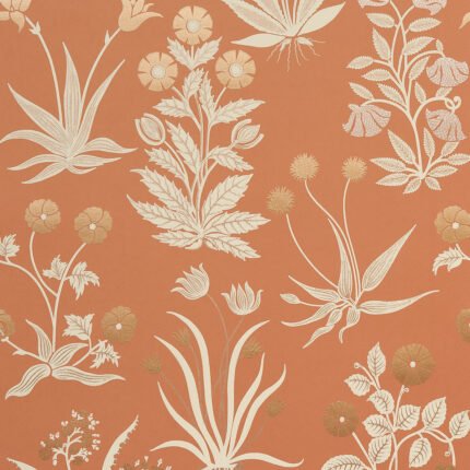 CULPEPER OX ORANGE Wallpaper by Schumacher
