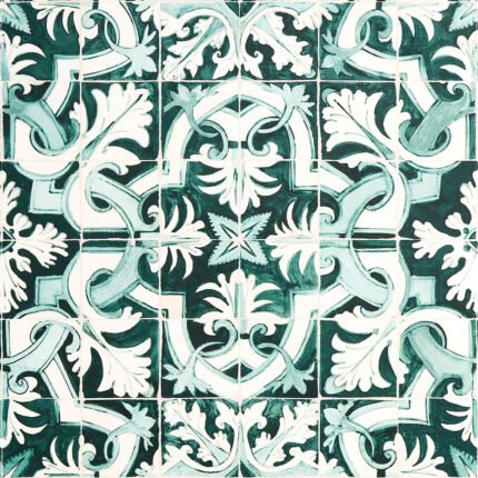 Azulejos EMERALD Wallcovering by Schumacher