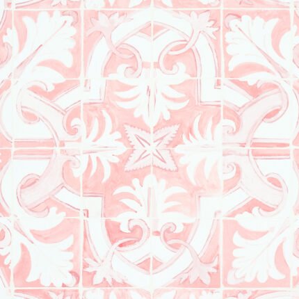 Azulejos PINK Wallcovering by Schumacher