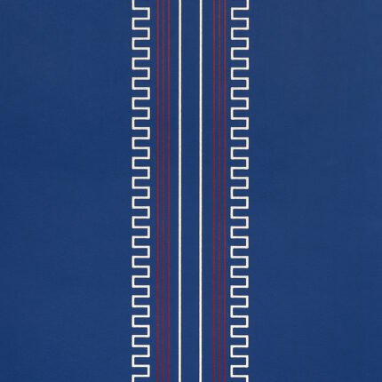 Greco Stripe NAVY Wallpaper by Schumacher