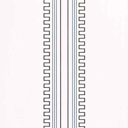Greco Stripe IVORY Wallpaper by Schumacher