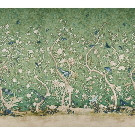LES OISEAUX PANEL SET JADE Panel Set by Schumacher