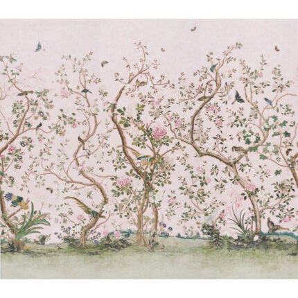 LES OISEAUX PANEL SET BLUSH Panel Set by Schumacher
