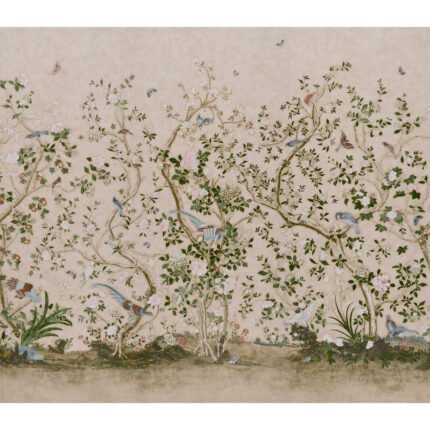 LES OISEAUX PANEL SET PARCHMENT Panel Set by Schumacher