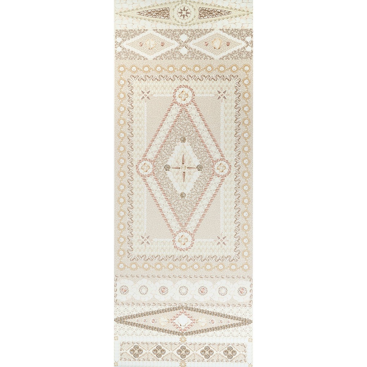 SHELL GROTTO PANEL B SAND Wall Mural Panel by Schumacher Sand