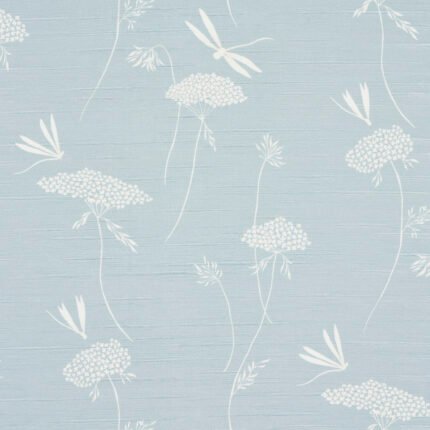 LA LIBELLULE SILK CIEL Wallcovering by Schumacher Textured Wallcoverings & Printed Grasscloths Wallpaper SCH-5015191