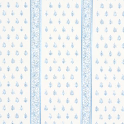 KATSURA STRIPE II CHAMBRAY Wallcovering by Schumacher