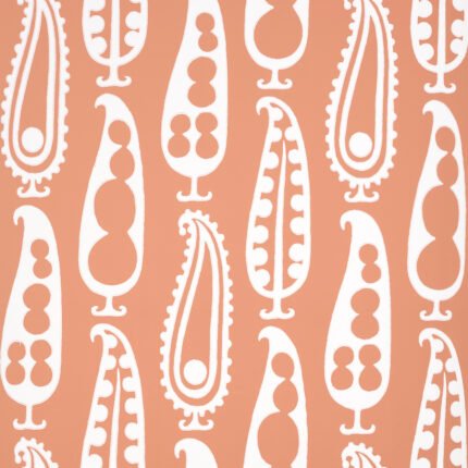 PAISLEY PEAS TERRACOTTA Wallpaper by Schumacher