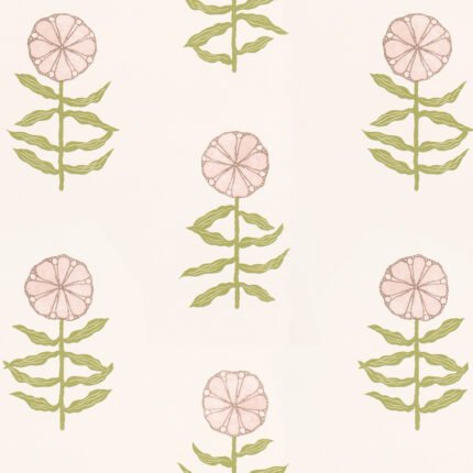 PRETTY PETALS BLUSH Wallpaper by Schumacher