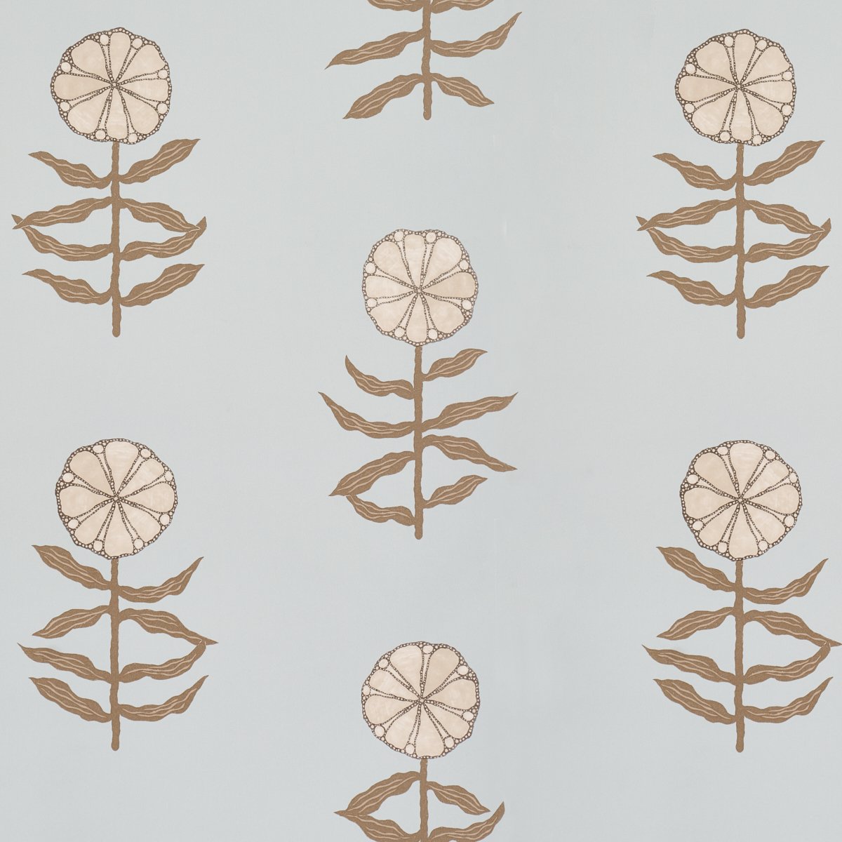 PRETTY PETALS SKY Wallpaper by Schumacher Sky