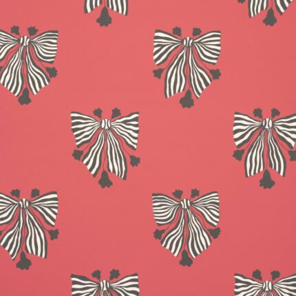 BOW-WOW-WOW RED Wallpaper by Schumacher Marian Mcevoy Wallpaper SCH-5015471