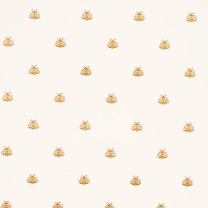 HUBERT'S BEES WHITE & GOLD Wallpaper by Schumacher