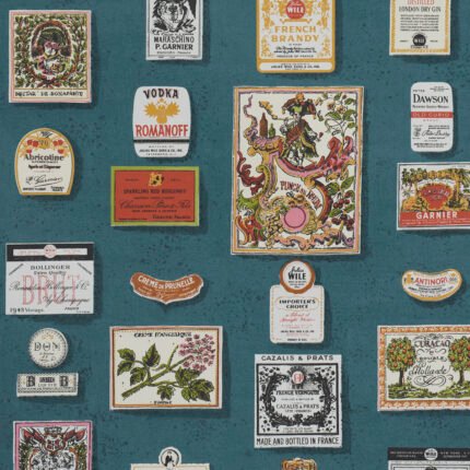 SALUD GROTTO BLUE Wallcovering by Schumacher
