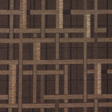 AXEL PLAID WALLCOVERING SADDLE BROWN Wallcovering by Schumacher Patterson Flynn Wallpaper SCH-5015722
