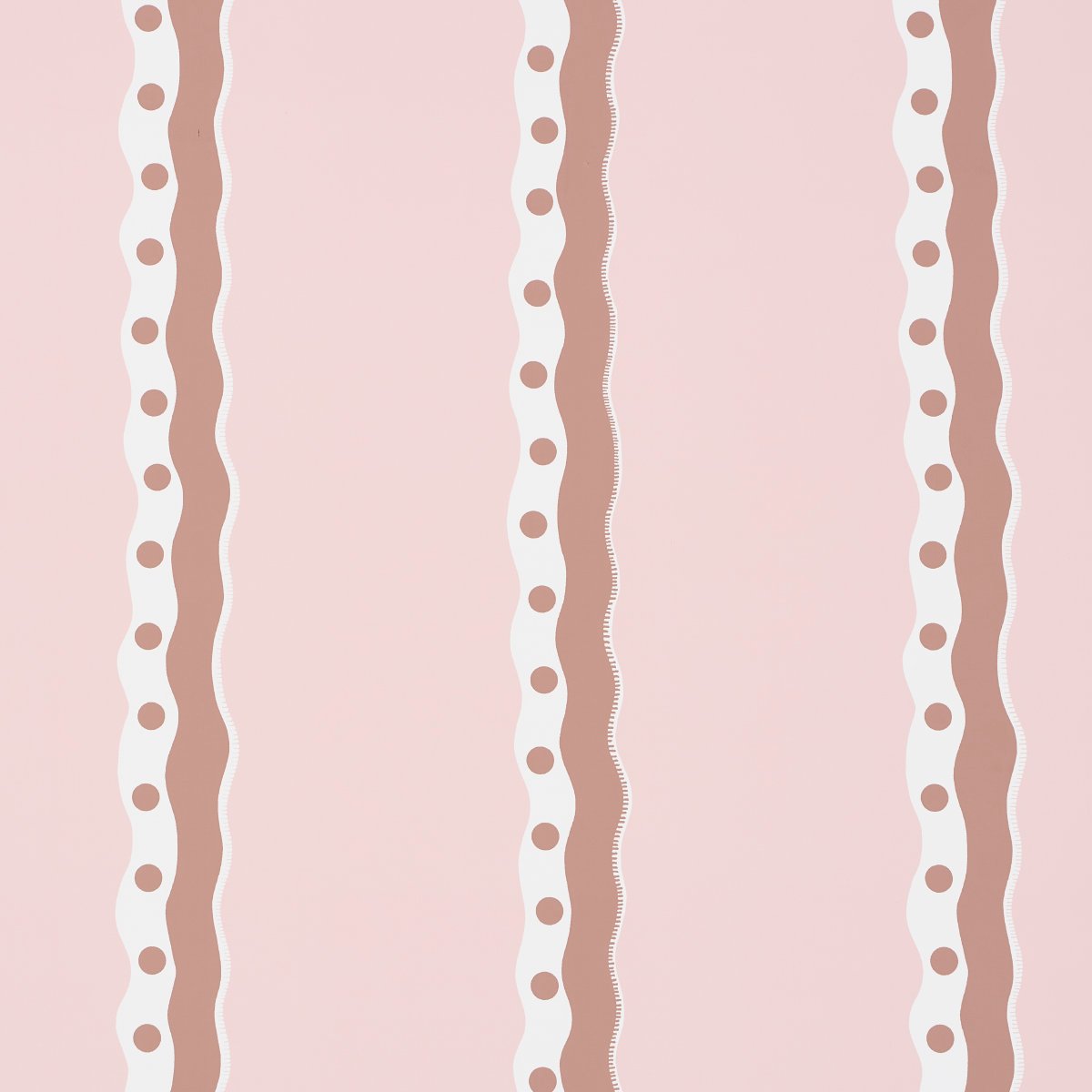 5015741.jpg ROUSSEAU STRIPE COCOA & BLUSH Wallpaper by Schumacher - Image 1