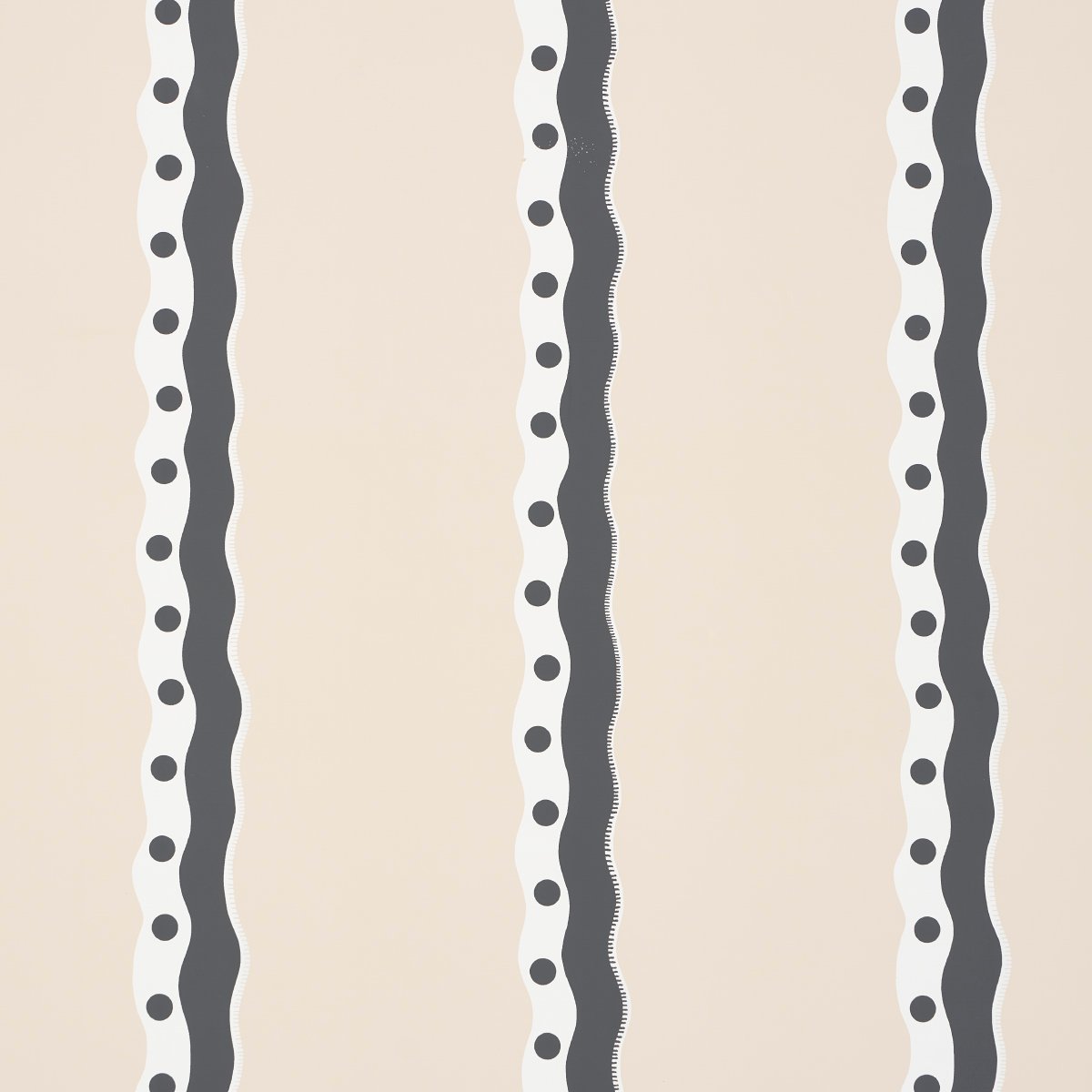 5015742.jpg ROUSSEAU STRIPE NOIR & CREAM Wallpaper by Schumacher - Image 1