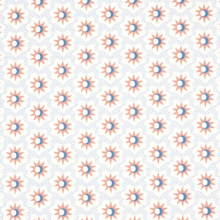 LUCIE CLAY & BLUE Wallpaper by Schumacher