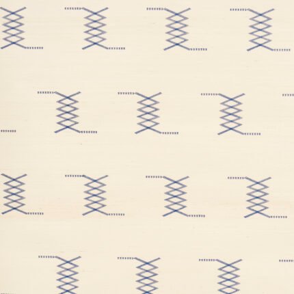 Kin Sisal Embroidery INK ON IVORY Grasscloth Wallcovering by Schumacher